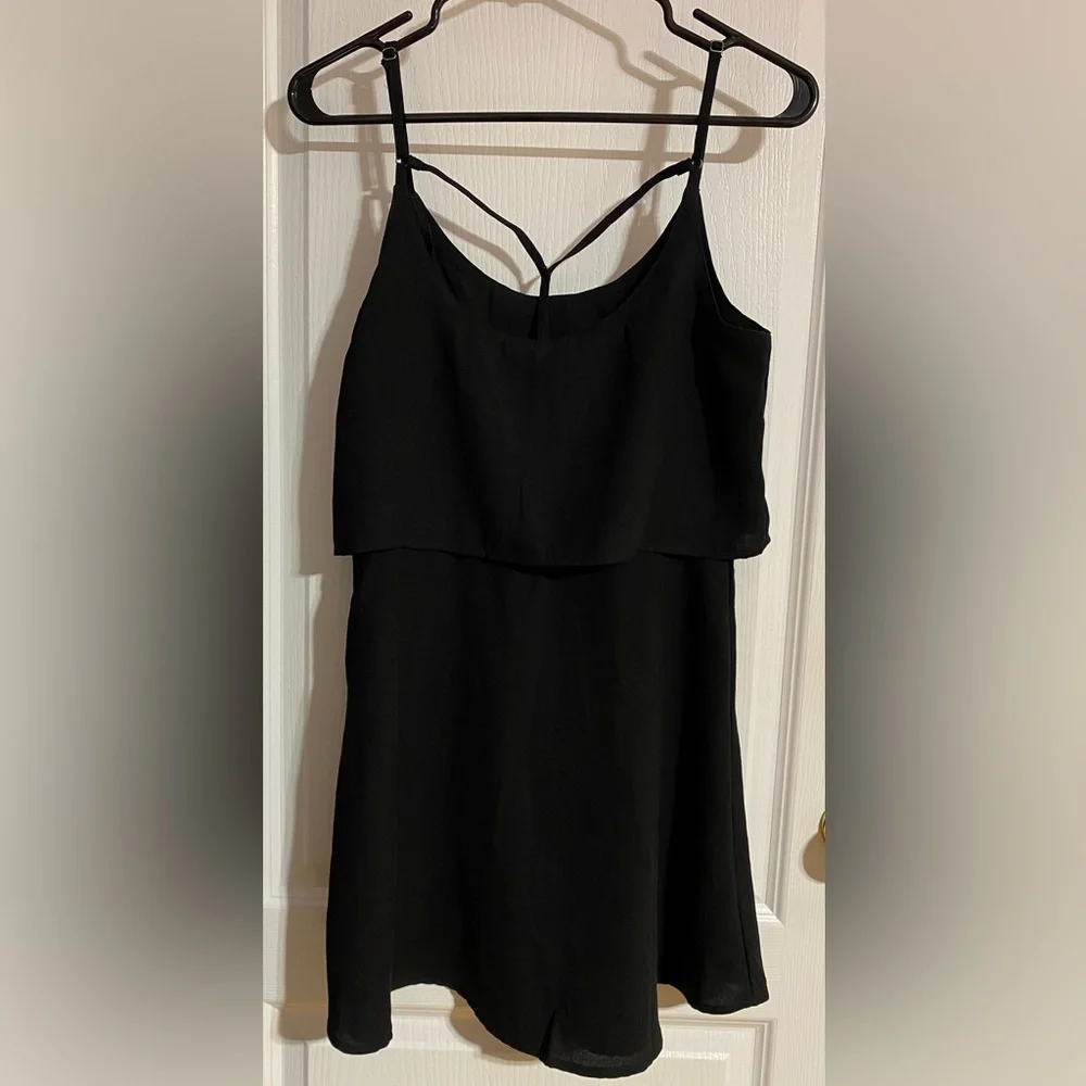 Abercrombie & Fitch Flowy Mini Spaghetti Strap Fancy Back Dress Size Small - Picture 5 of 9